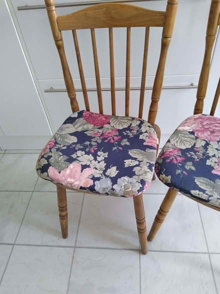 Photo of free Two kitchen chairs (Houghton on the Hill LE7) #2