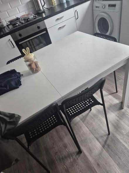 Photo of free White extendable table (Woodchurch CH49) #1
