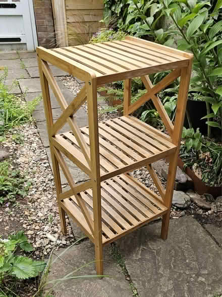 Photo of free Shelf unit bamboo (Surbiton, KT6) #1