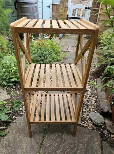 Photo of free Shelf unit bamboo (Surbiton, KT6) #2