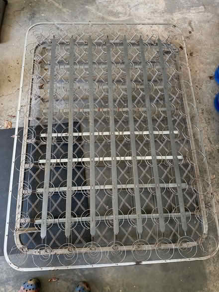 Photo of free Antique metal box spring (5 minutes away from airport) #2