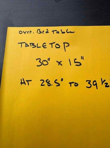 Photo of free Over-bed Table Sausalito (Above Remington Dog Park) #1