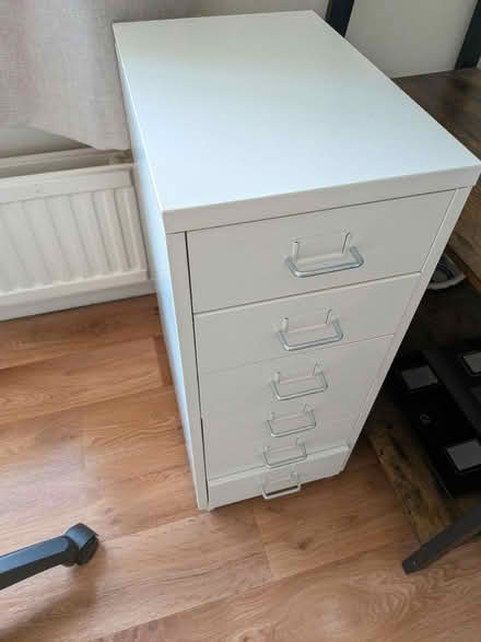 Photo of free Small white metal desk drawers (Maidstone ME15) #1
