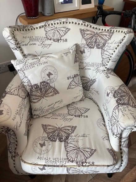 Photo of free Butterfly Patterned chair. (Abingdon-on-Thames OX14) #2