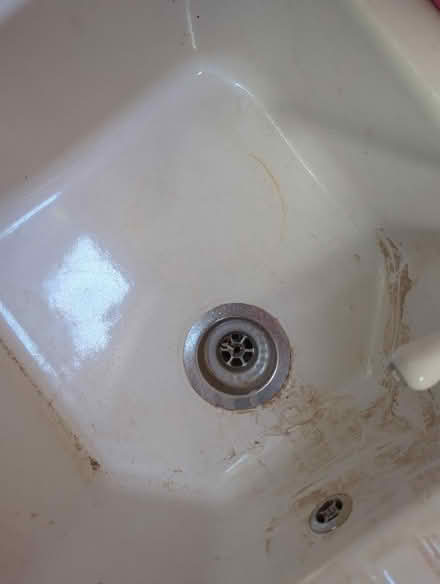 Photo of free White ceramic sink and chrome tap (Heswall CH60) #2