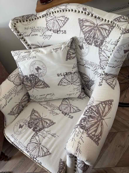 Photo of free Butterfly Patterned chair. (Abingdon-on-Thames OX14) #3