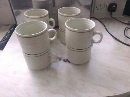 Photo of free Eight small stoneware coffee cups (Heanor DE75) #1