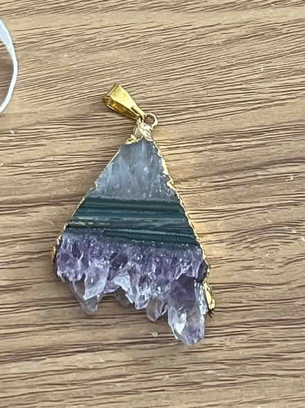 Photo of free Amethyst crystal slice pendant - new (New Eltham SE9) #4