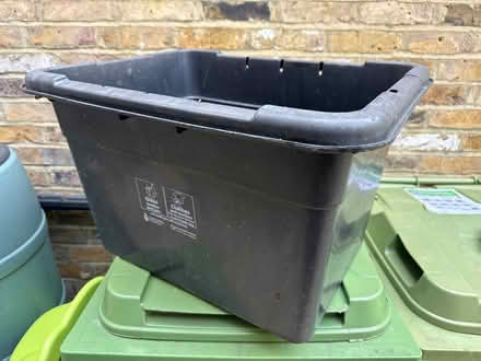 Photo of free Black plastic crate (W13) #1