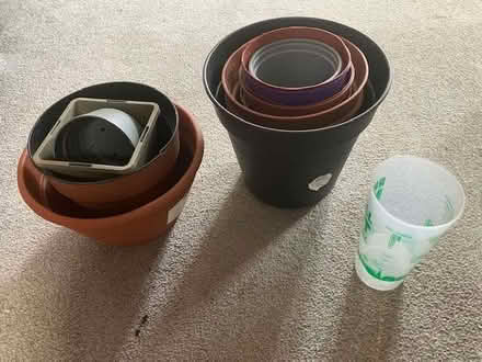 Photo of free Plastic flower pots (Lewes BN7) #1