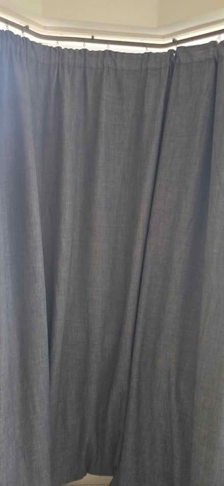 Photo of free Tall grey blackout curtains (Hook roundabout KT9) #1