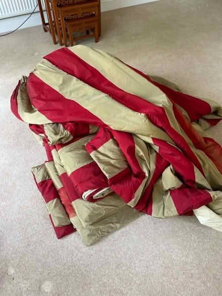 Photo of free 6 beautiful full-length slub silk curtains (Surbiton KT6) #2