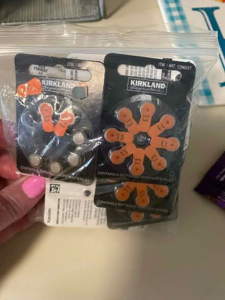Photo of free Size 13 hearing aid batteries (SW a Bolingbrook/Romeoville) #1