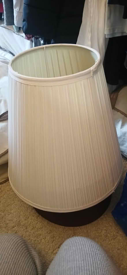 Photo of free Large cream pleated lampshade (CT11) #1