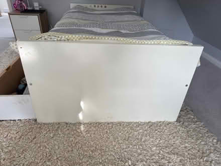 Photo of free Single bed frame. Storage 3 drawers (W13) #4