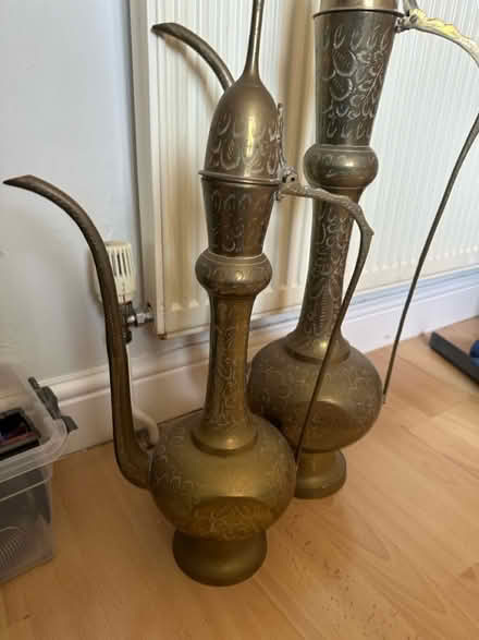 Photo of free Antique brass kettles Indian (L4 - Walton - Liverpool) #2