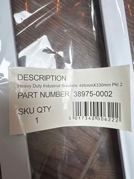 Photo of free 2x Not used industrial brackets ä (Weybridge) #2