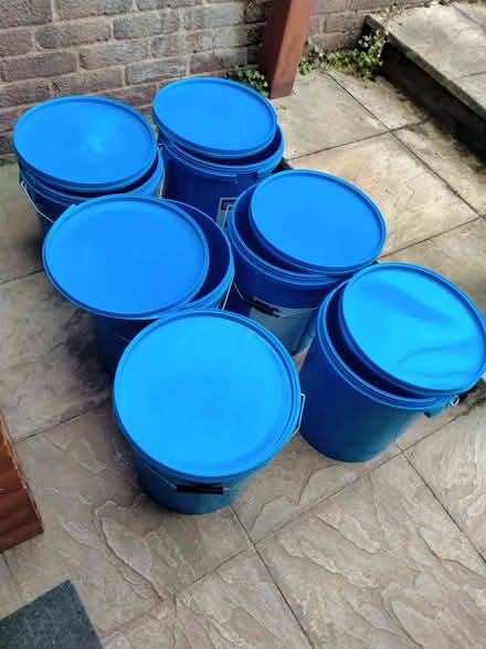 Photo of free 6 x 25 litre buckets with lids (Penrith CA11) #1