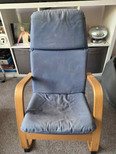 Photo of free Blue kids Ikea chair (Welwyn Garden City AL8) #1