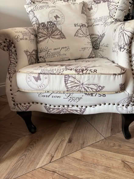 Photo of free Butterfly Patterned chair. (Abingdon-on-Thames OX14) #1