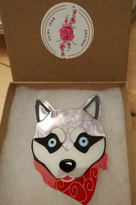 Photo of free Acrylic resin husky brooch (Greenbank and Hunt Club) #1