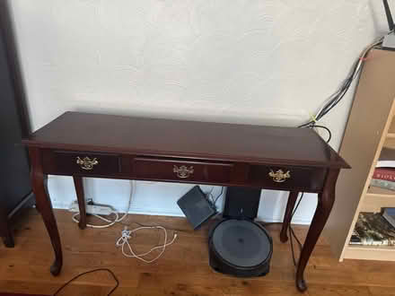 Photo of free One drawer wooden sofa table/desk (Northern liberties) #2