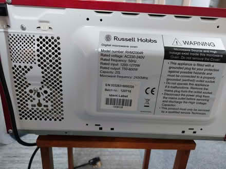 Photo of free Russel Hobbs Microwave Oven (Humphrey's End GL6) #2