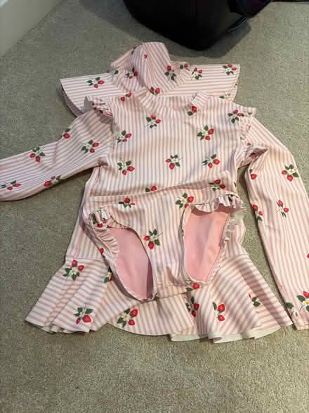 Photo of free Long Sleeve Children’s Swim Suit With Hat Age 7 Years (Goodnestone ME13) #1