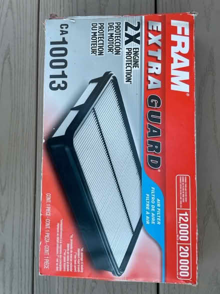 Photo of free Fram auto air filter (West Billerica) #1