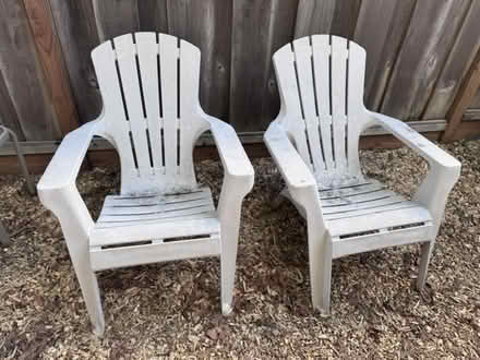 Photo of free Two plastic adirondack chairs (Whisman) #1