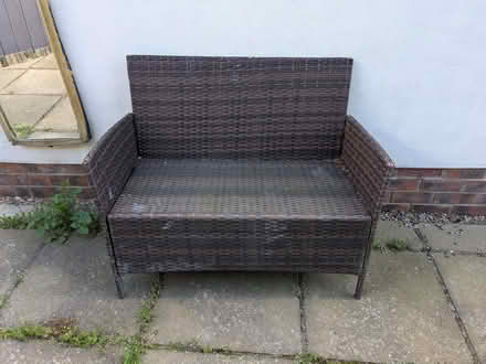 Photo of free Rattan 2-Seater Bench - Needs Frame Repair / DIY Project (Chapel Allerton LS7) #1