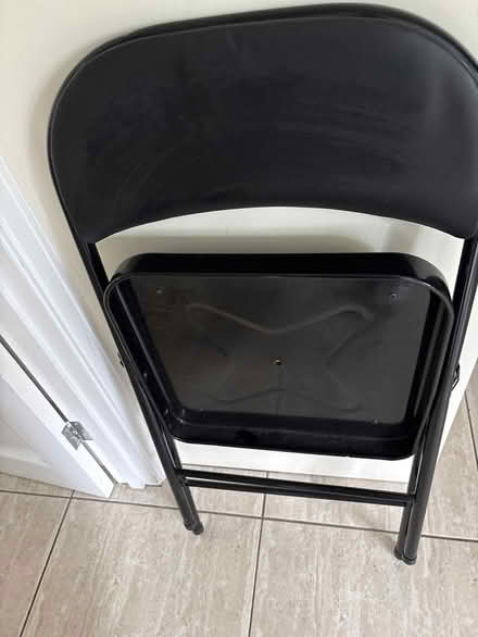 Photo of free Black folding chair (Little Chalfont HP6) #3