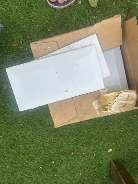 Photo of free Box of white tiles (L37 2HH) #1