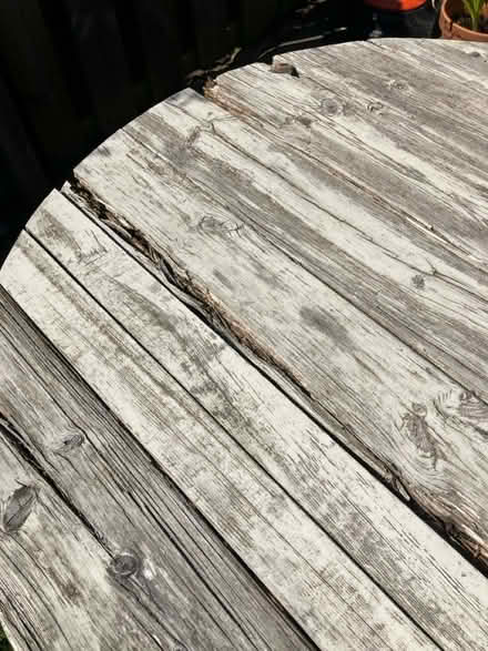 Photo of free Wooden garden table (EH10 7BY) #3