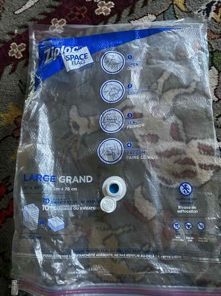 Photo of free One large vacuum storage bag (Ashby & Sacramento) #1