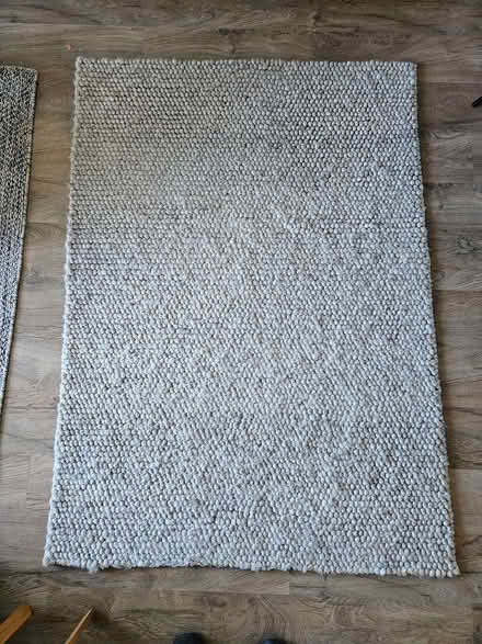 Photo of free Kukoon wool blend Scandi style rug grey 120-170cm (Stoke Newington N16) #2