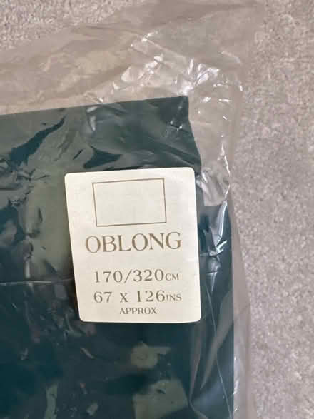Photo of free Green tablecloth (Hove BN3) #2