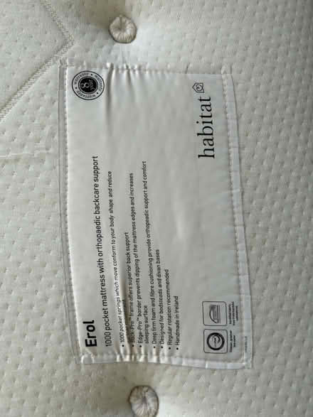 Photo of free Double mattress Habitat Erol (Hither Green SE13) #2