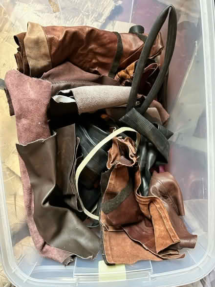 Photo of free Leather (& vegan leather) pieces (North fort st EH6) #1