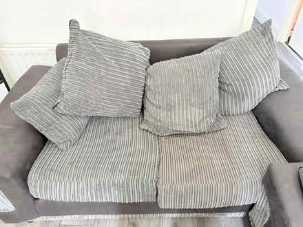 Photo of free Grey sofa also a fridge freezer but no picture (Lime Gate OL8) #1