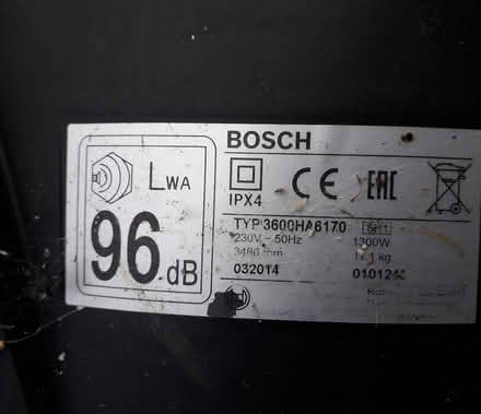 Photo of free Spares or Repair Bosch Lawn Mower (EH33, Tranent) #4