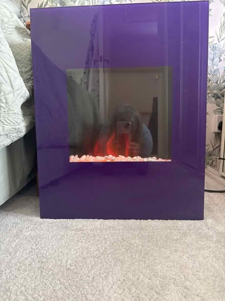 Photo of free Purple wall mounted electric fire (Mudford Sock BA21) #1