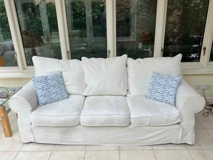 Photo of free White triple sofa (West Common AL5) #1