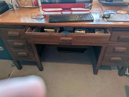 Photo of free Large wooden desk (Shirehampton, BS11) #2