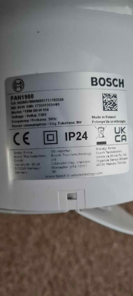 Photo of free Extractor fan - New (hanwell W7) #2
