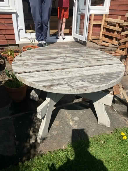 Photo of free Wooden garden table (EH10 7BY) #4