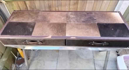Photo of free Leather console table (Woking GU22) #2