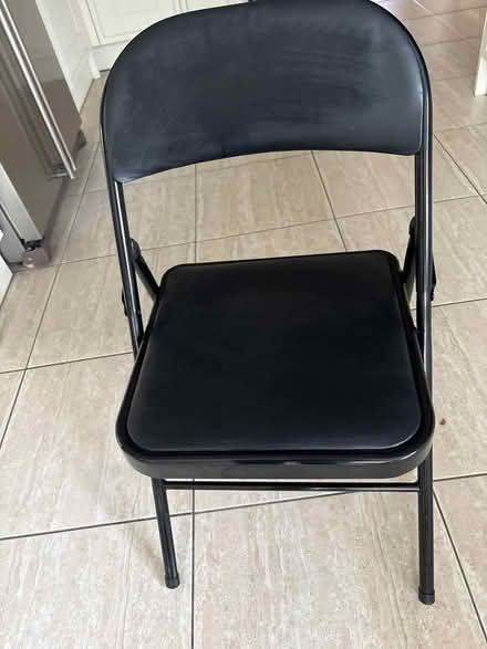 Photo of free Black folding chair (Little Chalfont HP6) #1