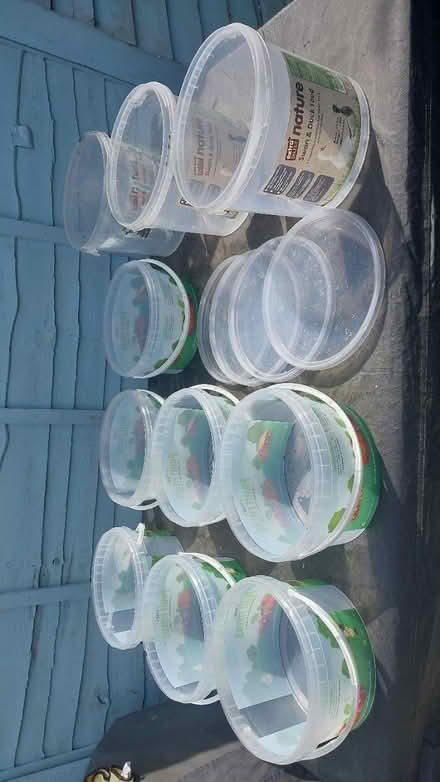 Photo of free Selection of plastic tubs and lids (Ealing Pitshanger W5) #1