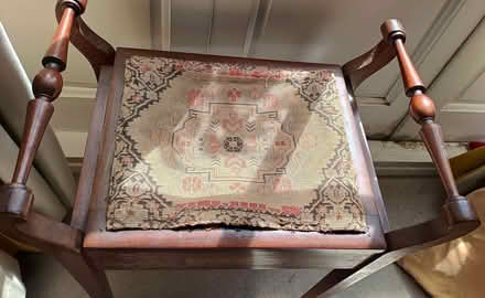 Photo of free Antique piano stool in need of reupholstering (The Nurserylands TW12) #1